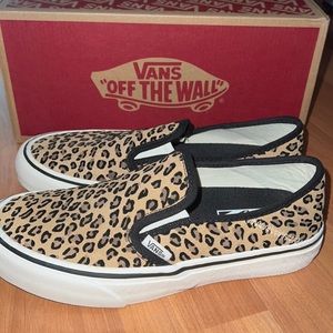 Worn once Cheetah print Vans!!
